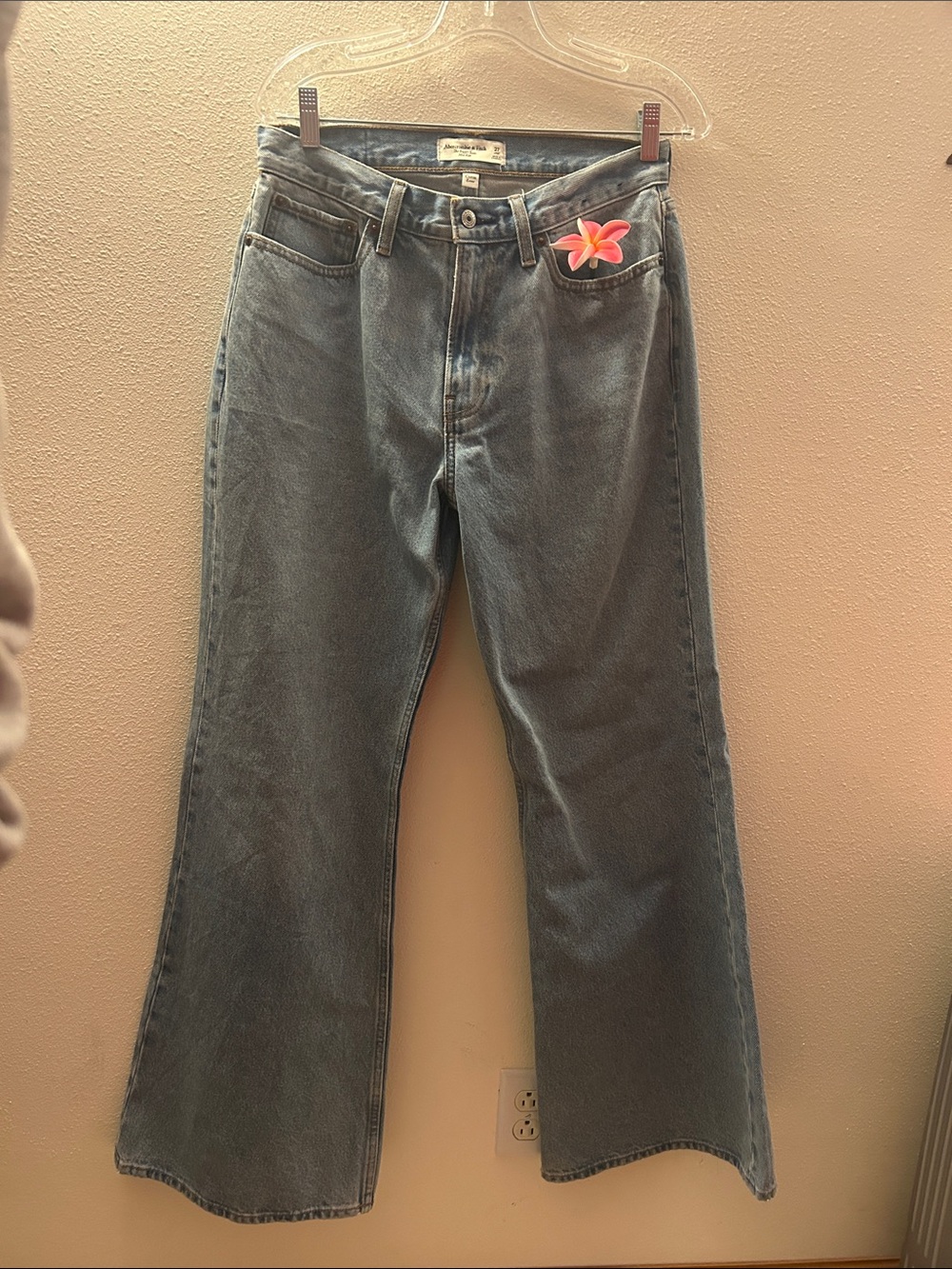 Abercrombie long flare jeans